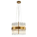 Bethel International Canada - Ten Light Chandelier - Gold- Union Lighting Luminaires Decor