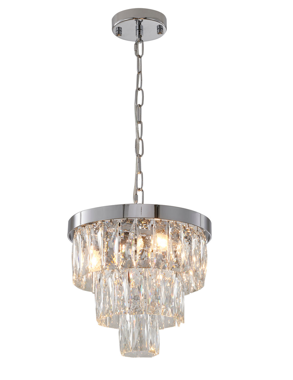 Bethel International Canada - Three Light Chandelier - Chrome- Union Lighting Luminaires Decor