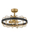 "Hinkley Canada - 22" LED Fandelier - Eli - Heritage Brass- Union Lighting Luminaires Decor"