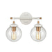 ELK Home - Two Light Vanity - Boudreaux - Matte White- Union Lighting Luminaires Decor