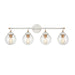 ELK Home - Four Light Vanity - Boudreaux - Matte White- Union Lighting Luminaires Decor