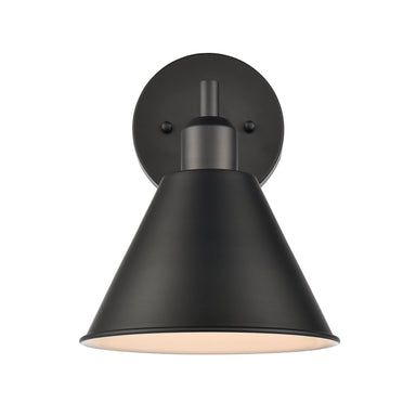 ELK Home - One Light Vanity - Abbington - Matte Black- Union Lighting Luminaires Decor