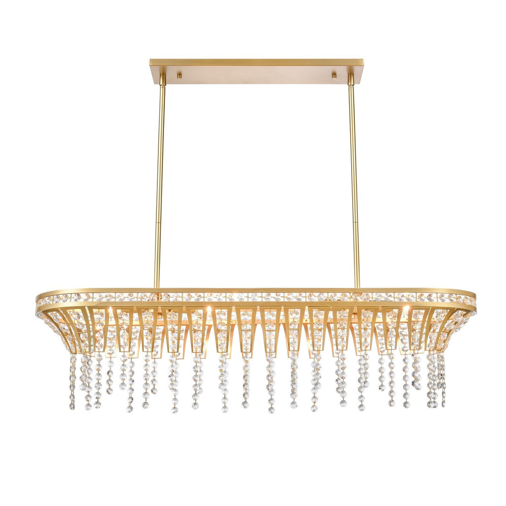 ELK Home - Four Light Linear Chandelier - Fantania - Champagne Gold- Union Lighting Luminaires Decor