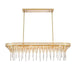 ELK Home - Four Light Linear Chandelier - Fantania - Champagne Gold- Union Lighting Luminaires Decor