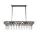 ELK Home - Four Light Linear Chandelier - Fantania - Matte Black- Union Lighting Luminaires Decor