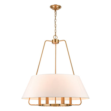 ELK Home - Six Light Pendant - Tetbury - Aged Brass- Union Lighting Luminaires Decor