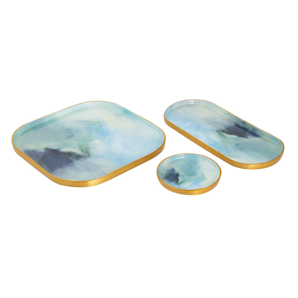 ELK Home - Tray - Leonard - Light Blue Enamel- Union Lighting Luminaires Decor