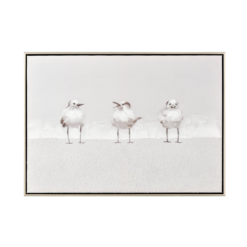 ELK Home - Framed Wall Art - Three Gulls - White- Union Lighting Luminaires Decor