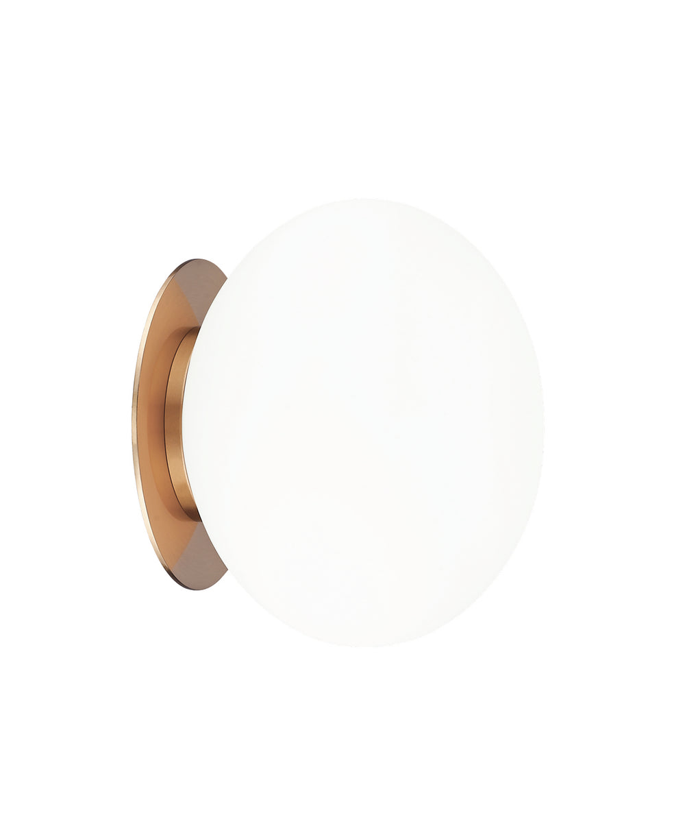 Matteo Canada - One Light Wall Sconce/Ceiling Mount - Mayu - Aged Gold Brass- Union Lighting Luminaires Decor