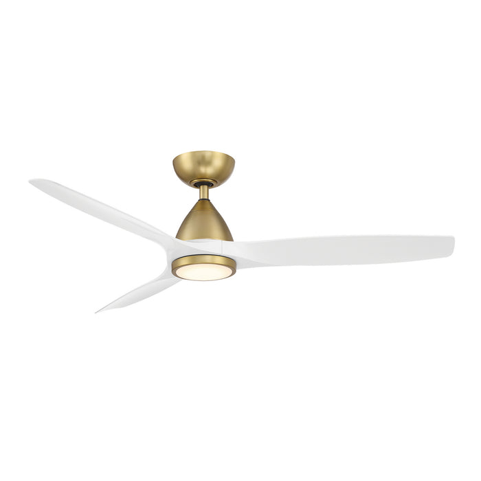 Modern Forms Fans Canada - 54" Ceiling Fan - Skylark - Soft Brass/Matte White- Union Lighting Luminaires Decor