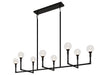 Matteo Canada - Eight Light Chandelier - Candlestix - Black- Union Lighting Luminaires Decor
