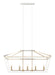 Matteo Canada - Five Light Chandelier - Mavonshire - White + Aged Gold Brass- Union Lighting Luminaires Decor