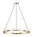 Matteo Canada - 12 Light Chandelier - Cascadian - Aged Gold Brass- Union Lighting Luminaires Decor