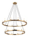 Matteo Canada - 21 Light Chandelier - Cascadian - Aged Gold Brass- Union Lighting Luminaires Decor