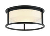 Matteo Canada - Two Light Ceiling Mount - Framerton - Matte Black- Union Lighting Luminaires Decor