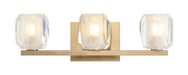 Matteo Canada - Three Light Vanity - Carleton - Aged Gold Brass- Union Lighting Luminaires Decor
