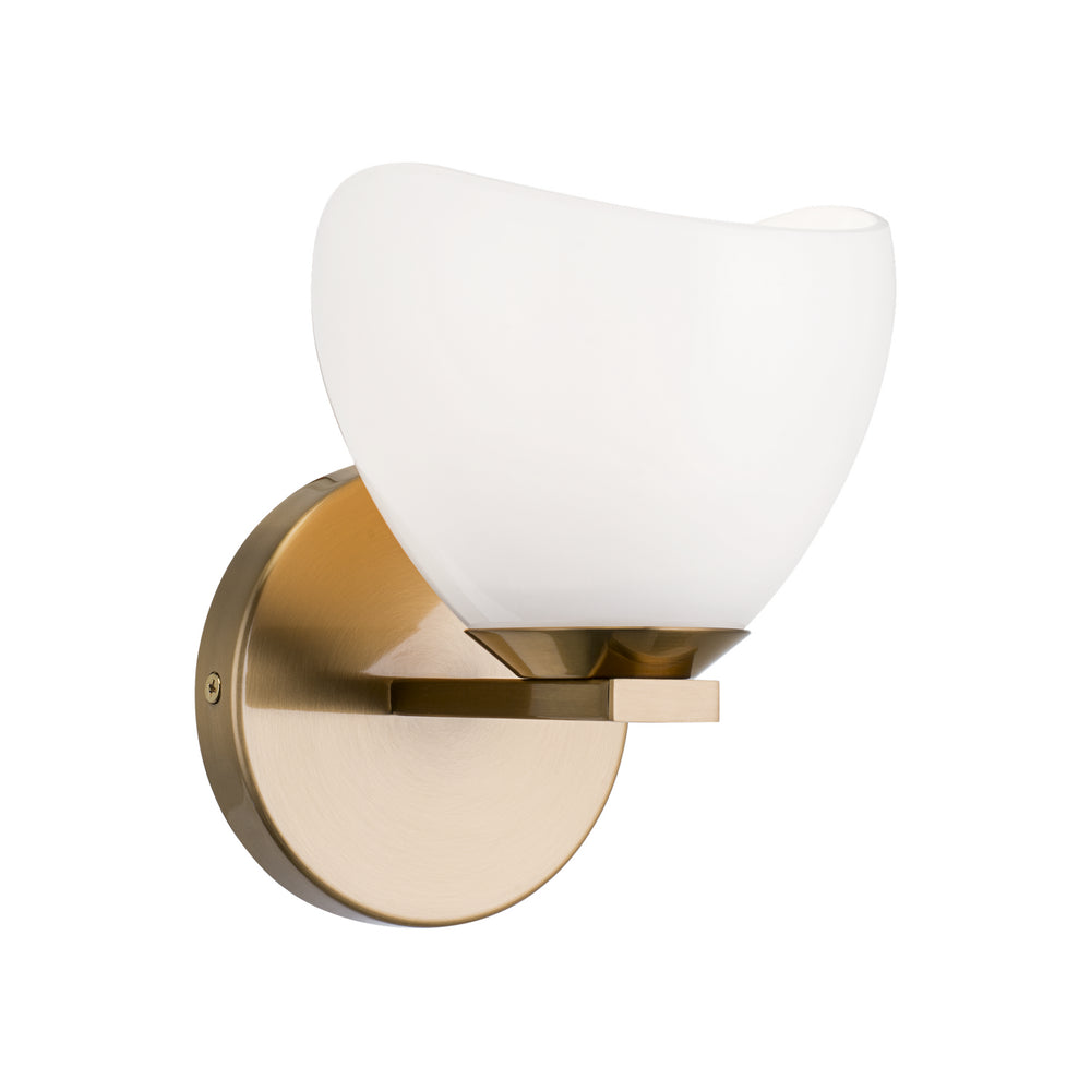 Matteo Canada - One Light Vanity - Uptowne - Aged Gold Brass- Union Lighting Luminaires Decor