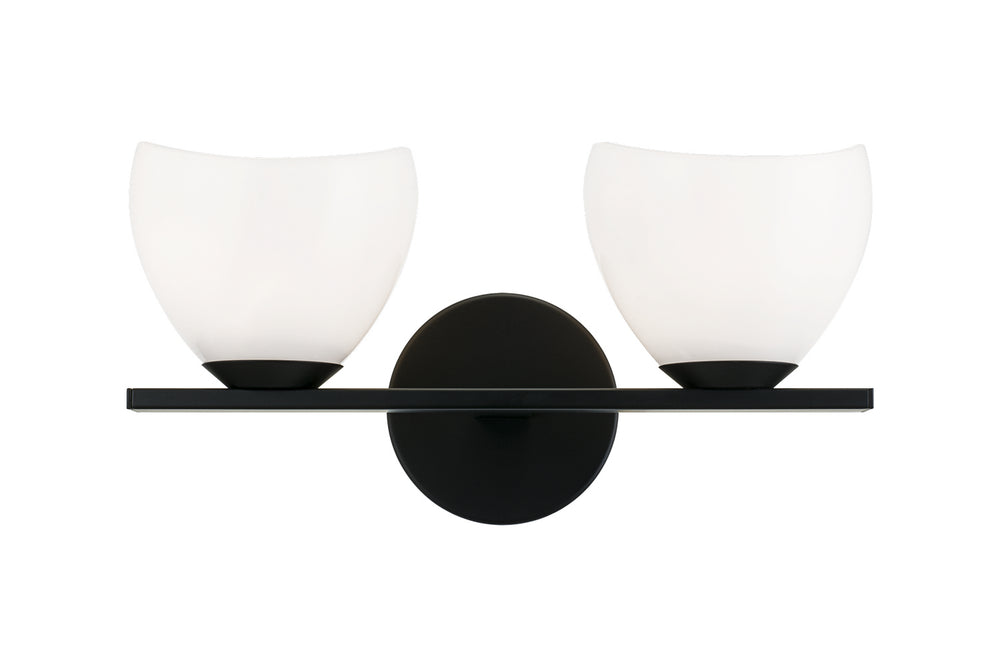 Matteo Canada - Two Light Vanity - Uptowne - Black- Union Lighting Luminaires Decor