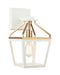 Matteo Canada - One Light Wall Sconce - Mavonshire - White + Aged Gold Brass- Union Lighting Luminaires Decor