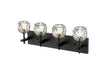 Bethel International Canada - Four Light Vanity - Black- Union Lighting Luminaires Decor
