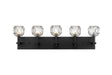 Bethel International Canada - Five Light Vanity - Black- Union Lighting Luminaires Decor