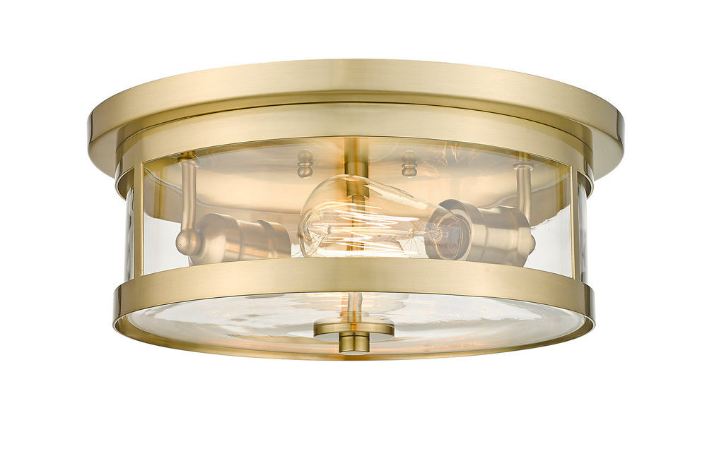 Bethel International Canada - Two Light Flush Mount - Gold- Union Lighting Luminaires Decor