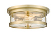 Bethel International Canada - Two Light Flush Mount - Gold- Union Lighting Luminaires Decor