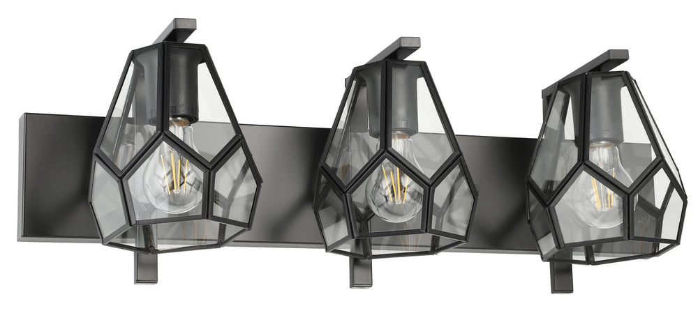 Eglo Canada - Three Light Bath/Vanity - Mardyke - Matte Black- Union Lighting Luminaires Decor