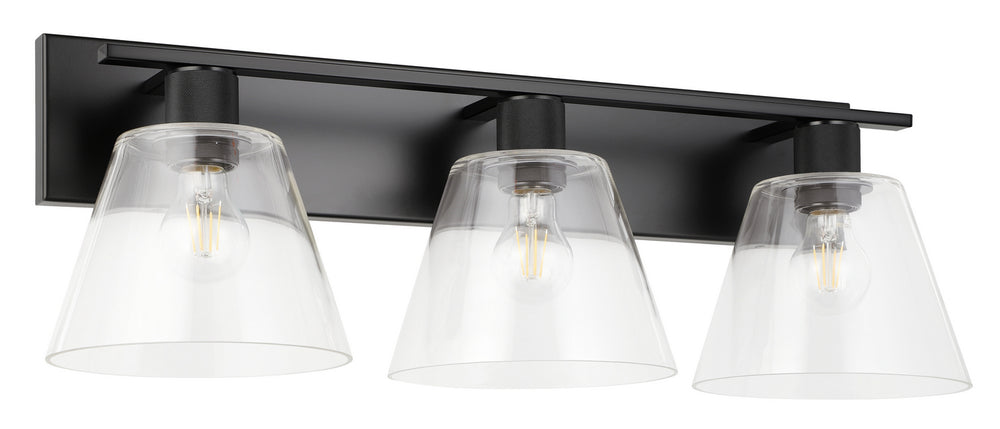 Eglo Canada - Three Light Bath/Vanity - Copley - Matte Black- Union Lighting Luminaires Decor