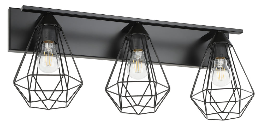 Eglo Canada - Three Light Bath/Vanity - Tarbes - Matte Black- Union Lighting Luminaires Decor