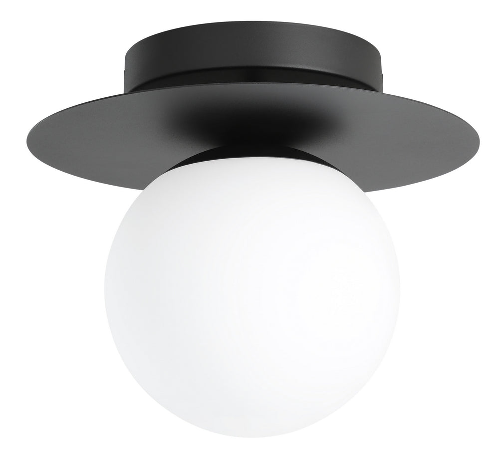 Eglo Canada - One Light Ceiling Mount - Arenales - Structured Black- Union Lighting Luminaires Decor