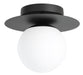 Eglo Canada - One Light Ceiling Mount - Arenales - Structured Black- Union Lighting Luminaires Decor
