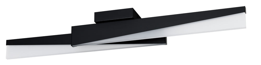 Eglo Canada - LED Ceiling Mount - Isidro - Structured Black- Union Lighting Luminaires Decor