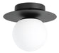 Eglo Canada - One Light Semi Flush Mount - Arenales - Black- Union Lighting Luminaires Decor