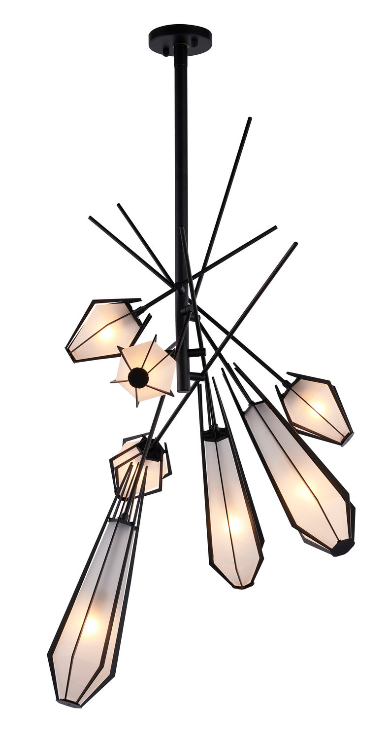 Bethel International Canada - Seven Light Chandelier - Black- Union Lighting Luminaires Decor