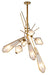 Bethel International Canada - Seven Light Chandelier - Gold- Union Lighting Luminaires Decor
