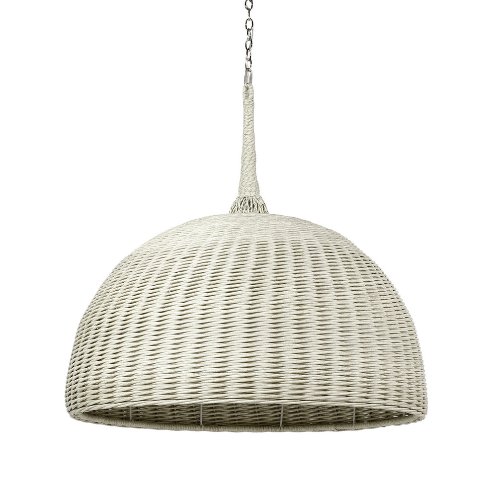 Palecek Canada - Outdoor Chandelier - Wisteria - Shiny Steel- Union Lighting Luminaires Decor