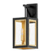 Maxim - Two Light Outdoor Wall Sconce - Neoclass - Black / Gold- Union Lighting Luminaires Decor
