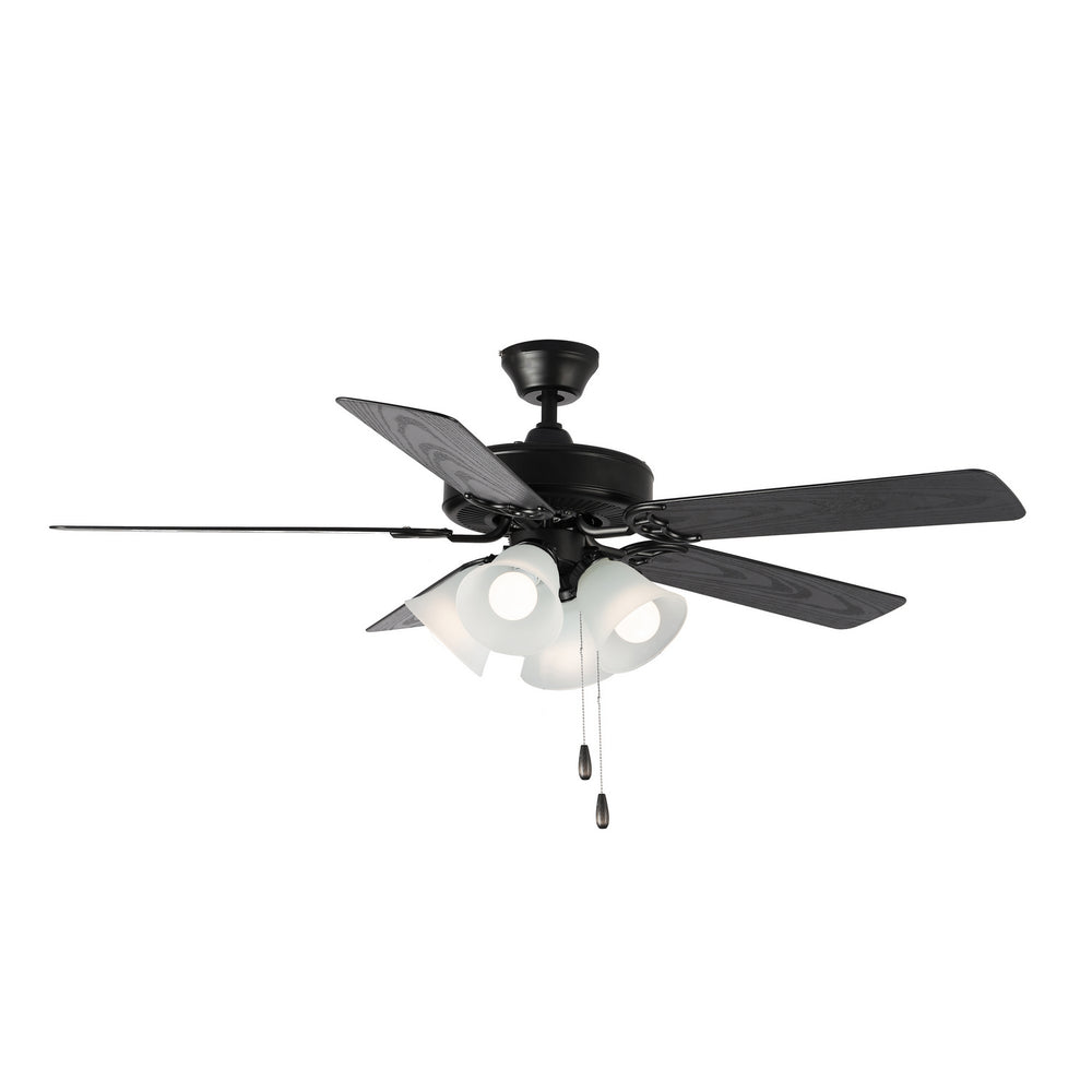 Maxim - 52" Ceiling Fan - Basic-Max - Black / Walnut / Pecan- Union Lighting Luminaires Decor