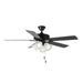 Maxim - 52" Ceiling Fan - Basic-Max - Black / Walnut / Pecan- Union Lighting Luminaires Decor