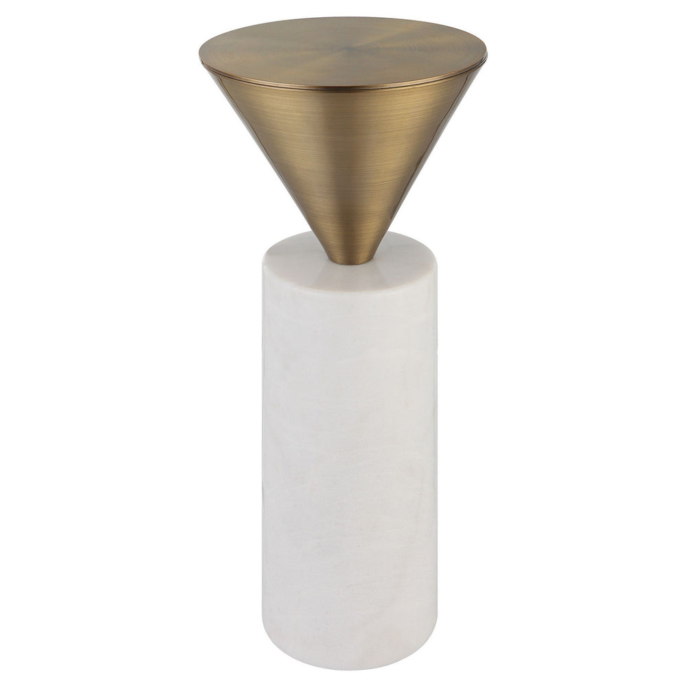 Uttermost - Drink Table - Top Hat - Brushed Brass- Union Lighting Luminaires Decor