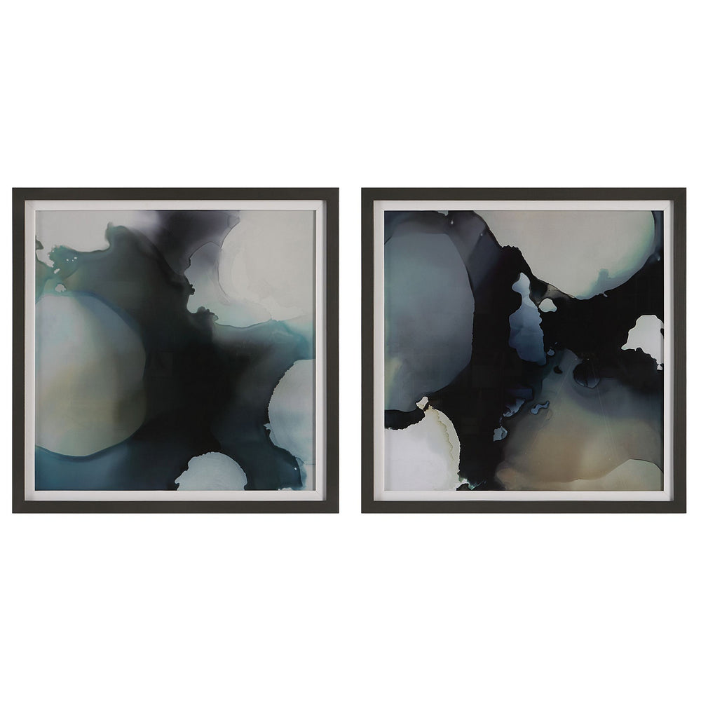 Uttermost - Framed Prints, Set/2 - Telescopic - Dark Gray Gunmetal- Union Lighting Luminaires Decor