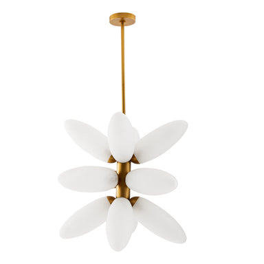 Arteriors - 12 Light Chandelier - Starling - Brushed Brass- Union Lighting Luminaires Decor