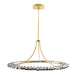 Arteriors - One Light Chandelier - Santorini - Blue Smoke Luster- Union Lighting Luminaires Decor