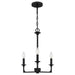 Quoizel - Three Light Chandelier - Prescott - Matte Black- Union Lighting Luminaires Decor