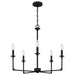 Quoizel - Five Light Chandelier - Prescott - Matte Black- Union Lighting Luminaires Decor