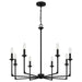 Quoizel - Eight Light Chandelier - Prescott - Matte Black- Union Lighting Luminaires Decor