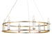 Kichler Canada - Six Light Chandelier - Rosalind - Brushed Natural Brass- Union Lighting Luminaires Decor
