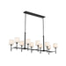 Kichler Canada - Ten Light Linear Chandelier - Ali - Black- Union Lighting Luminaires Decor