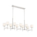 Kichler Canada - Ten Light Linear Chandelier - Ali - Polished Nickel- Union Lighting Luminaires Decor
